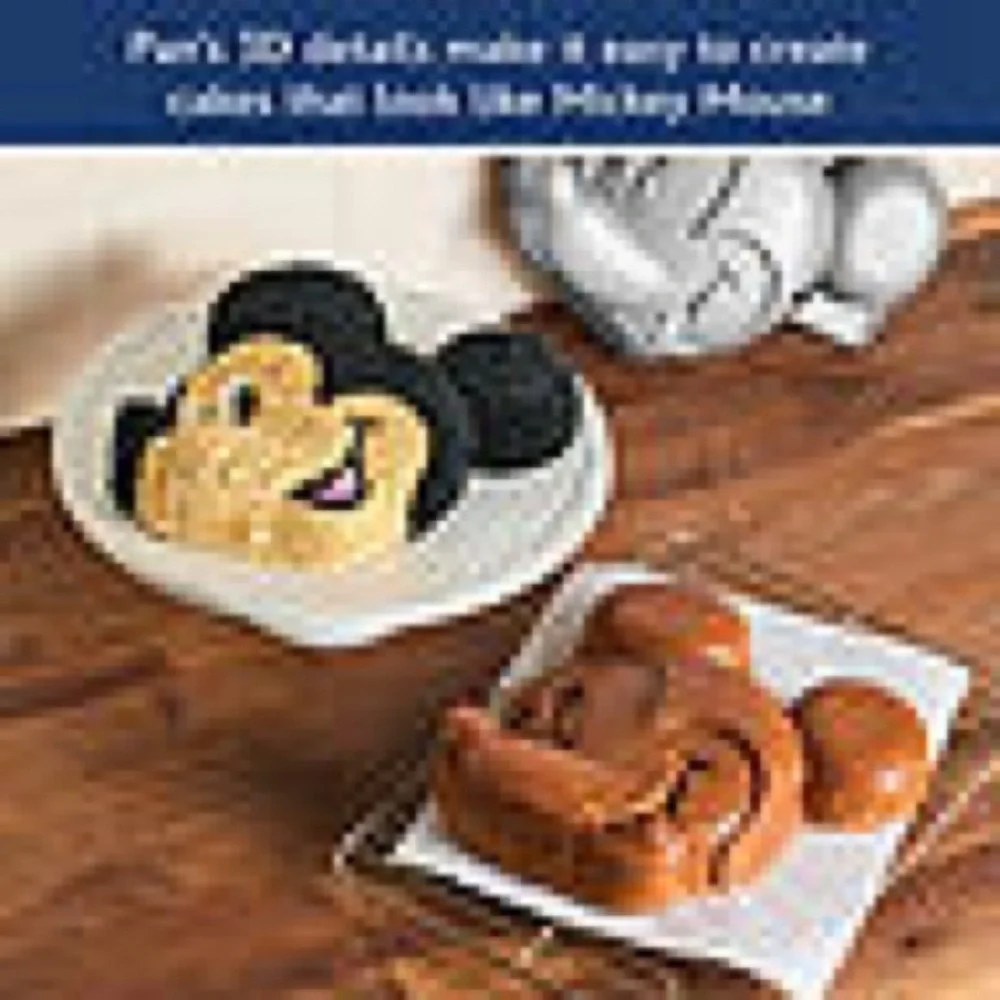 NIB Disney Mickey Mouse cast aluminum 3D cake pan Birthday Party baking